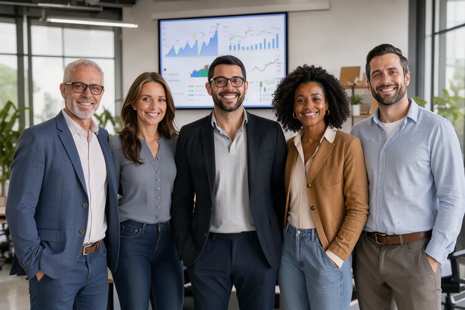 Les membres de l'équipe d'Eurosolar Italia dans leurs locaux